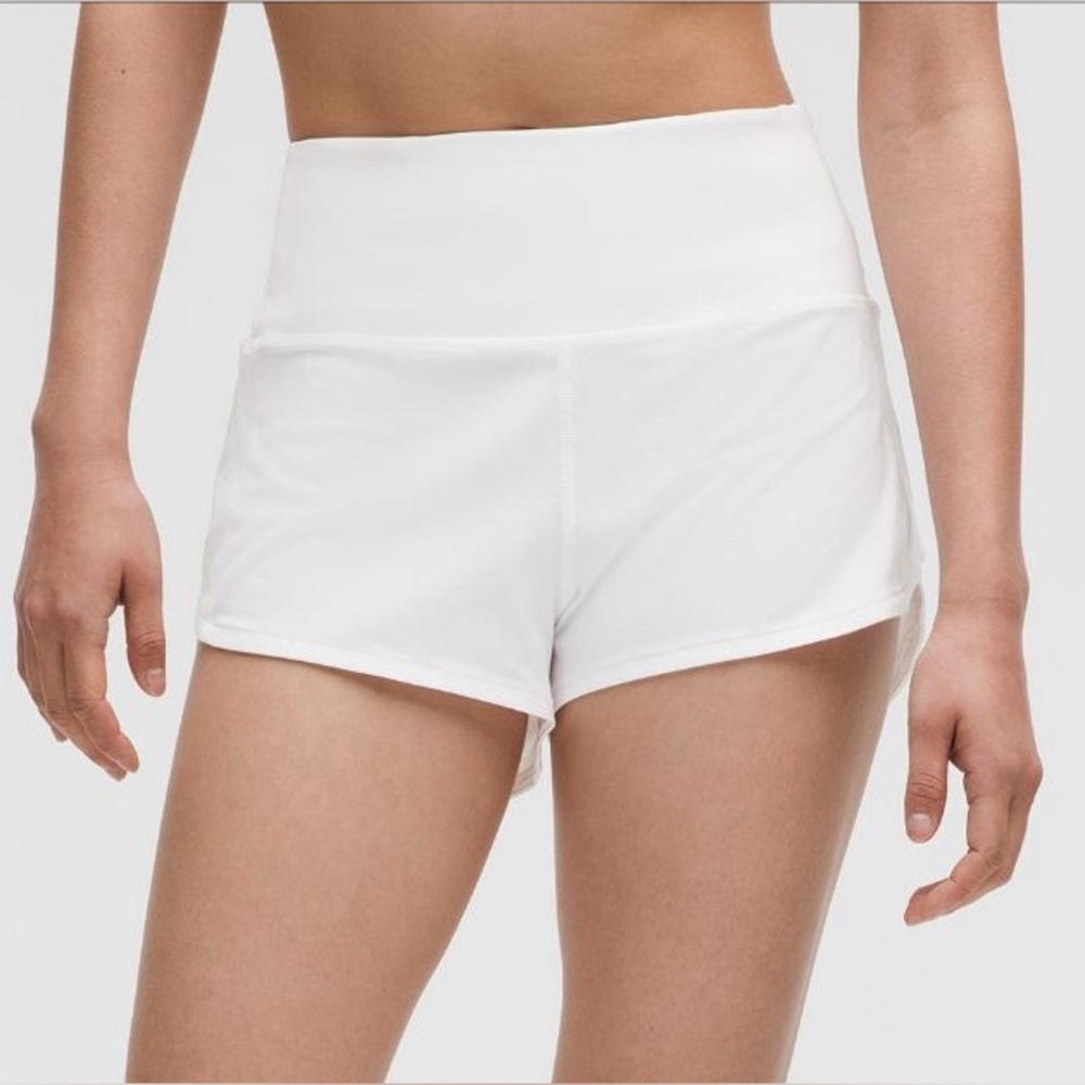 Lululemon white speedups size 4 length 4 inch